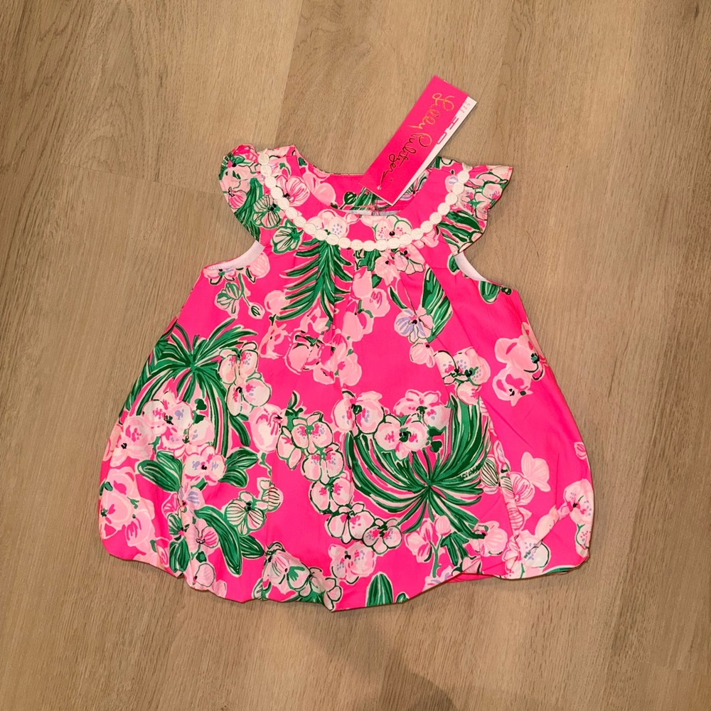 NWT Lilly Pulitzer Baby Paloma Bubble Dress in Roxy Pink Worth A Look